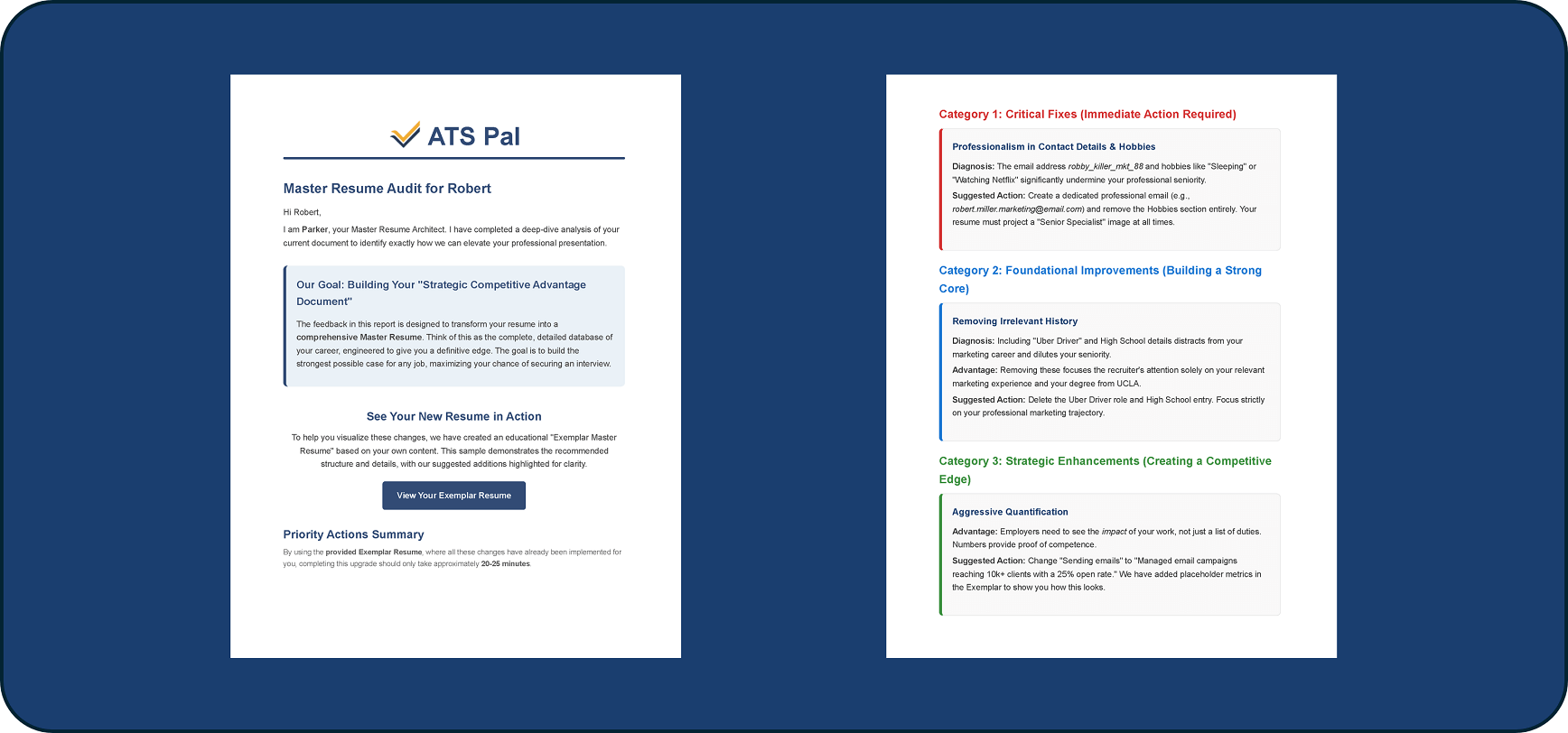 Expert Resume Analysis - Recruiter's Revision